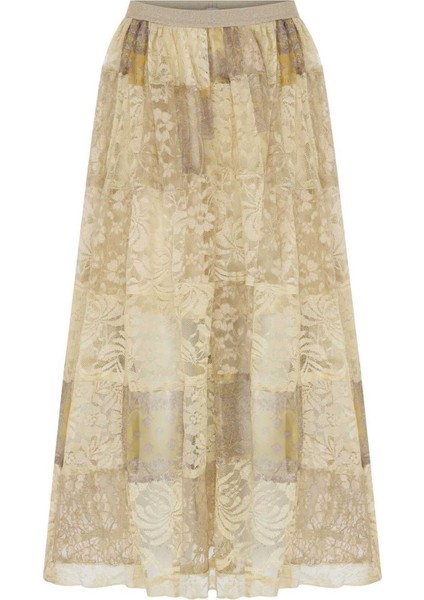 Desenli Uzun Etek Bej Y2215001_024