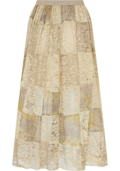 Desenli Uzun Etek Bej Y2215001_024