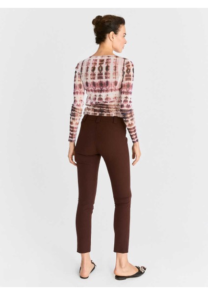 Skinny Kadın Pantolon Bordo K2012064_008 indirimleri