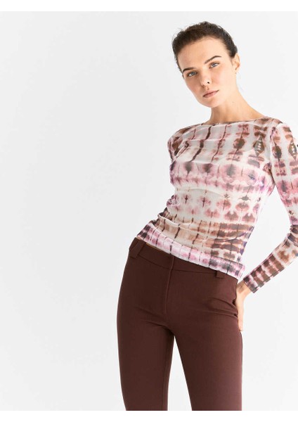 Skinny Kadın Pantolon Bordo K2012064_008