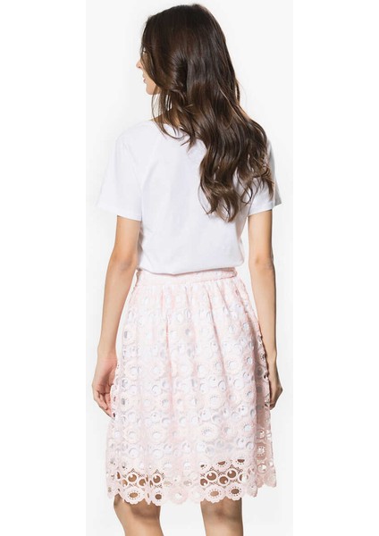 Dantel Detaylı Etek Pudra Y1615001_055 indirimleri