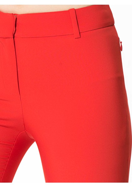 Kısa Ve Geniş Paça Pantolon Kırmızı Y9912012_006