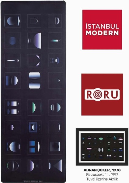 Istanbul Modern Koleksiyonu Professional Yoga Matı-3mm-Adnan Çoker