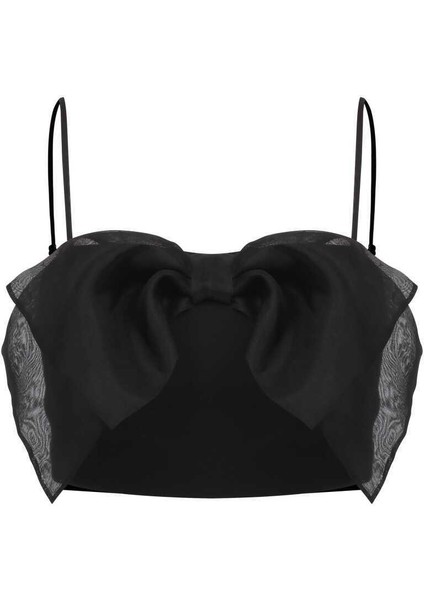 Organze Fiyonklu Büstiyer Siyah Y2314005_001