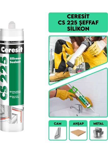 Cs-225 Şeffaf Silikon 280 Ml.