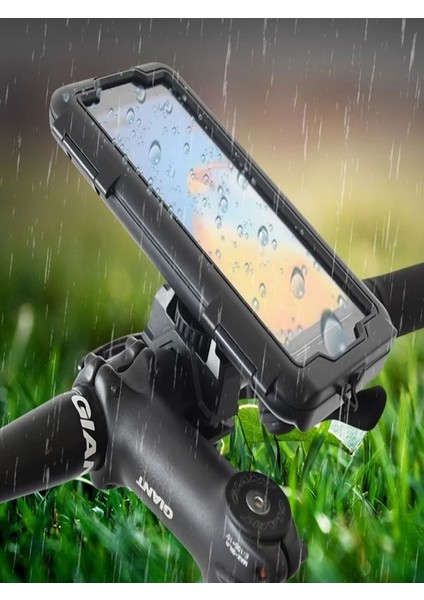 Çelik T-70 Motosiklet Telefon Tutucu Waterproof Su Geçirmez Direksiyon Montajlı New