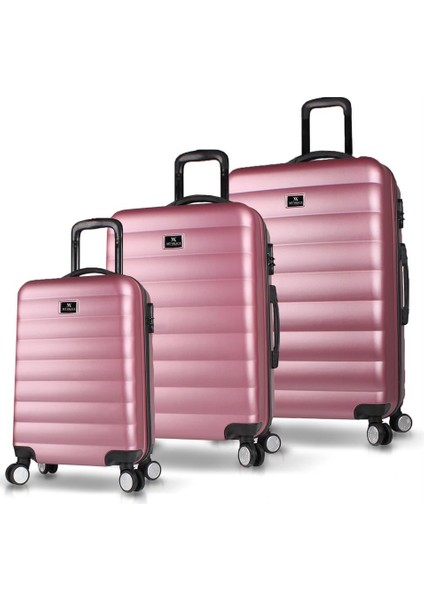Colors Abs 3'lü Valiz Seti Rose Gold