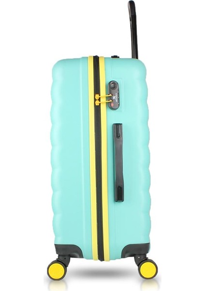 Colors Abs 2'li Valiz Seti (Kabin ve Büyük) Mint Yeşili modelleri