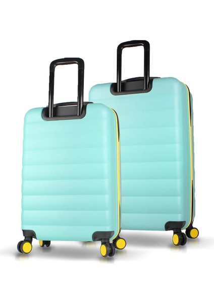 Colors Abs 2'li Valiz Seti (Orta ve Büyük) Mint Yeşili