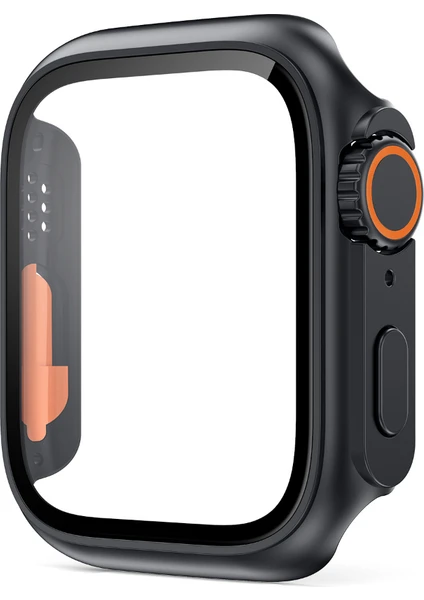 Cool Cold Apple Watch Ultra Yükseltme Case Pc Cam+Kılıf Su Geçirmez (45MM) Seri 7/8 Uyumlu Koruma