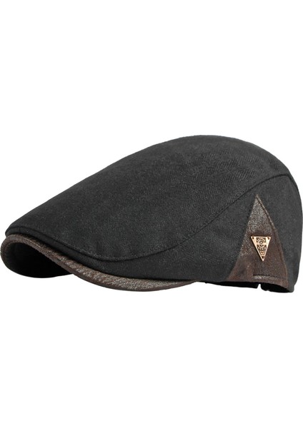 Balıksırtı Şapka Moda Açık Tavan Kara (Yurt Dışından)