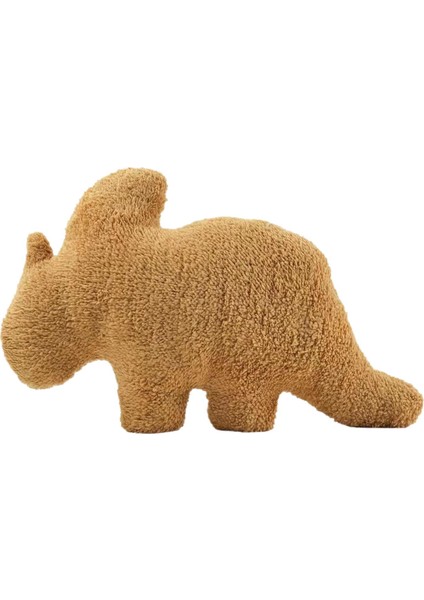 Dino Nugget Yastık Yatak Odası Dekorasyonu Dinozor Atma Yastık Doldurulmuş Hayvan Peluş 45CMX30CM C (Yurt Dışından)