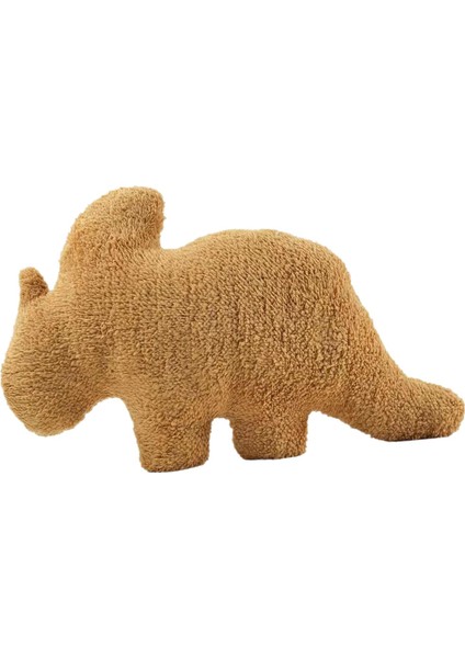 Dino Nugget Yastık Yatak Odası Dekorasyonu Dinozor Atma Yastık Doldurulmuş Hayvan Peluş 45CMX30CM C (Yurt Dışından)