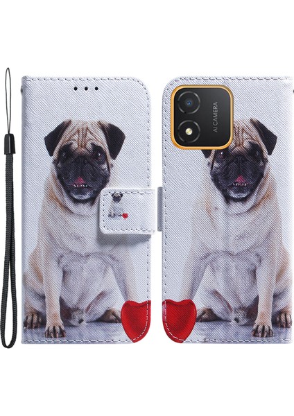Honor X5 4g Cüzdan Stand Desen Baskı Folio Flip Pu Deri Kapak Kayış (Yurt Dışından)