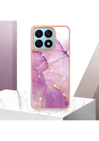 Honor X8A 4g Desen Telefon Kasası Elektrokaplama Yumuşak Tpu Telefon Kapağı (Yurt Dışından)