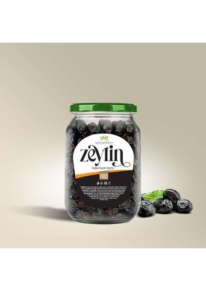 YamanFarm Doğal Siyah Zeytin (500 gr)