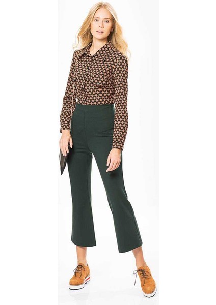 Bol Paça Kadın Pantolon Yeşil K1812123_012 fırsatları