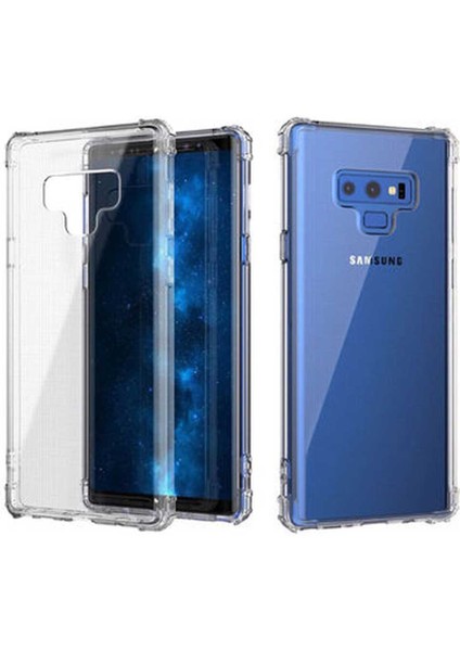 Samsung Galaxy Note 9 Shock Absorbing Darbe Emicili Şeffaf Silikon Kılıf