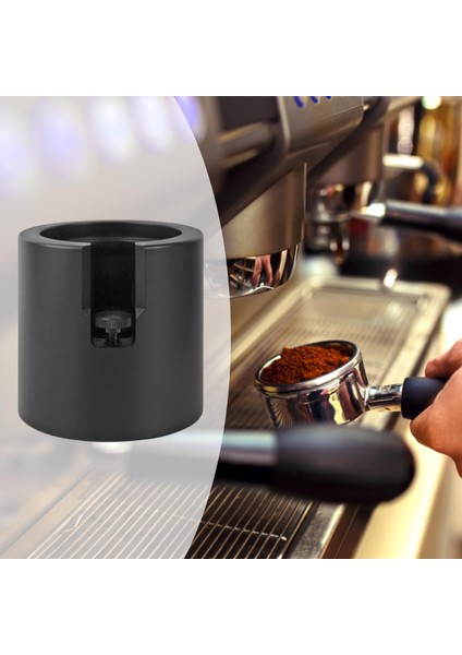 Yumavaklama Tutucu Rafı Tamping Raf Barista Aracı Kahve Makinesi Alet Siyah 51MM (Yurt Dışından)