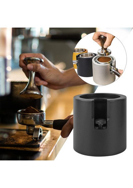 Yumavaklama Tutucu Rafı Tamping Raf Barista Aracı Kahve Makinesi Alet Siyah 51MM (Yurt Dışından)