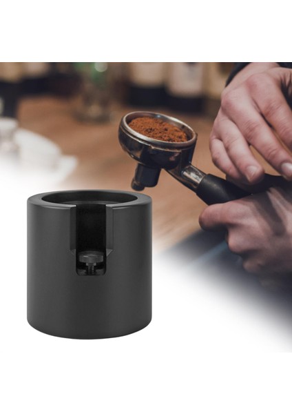 Yumavaklama Tutucu Rafı Tamping Raf Barista Aracı Kahve Makinesi Alet Siyah 51MM (Yurt Dışından)