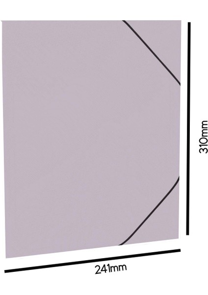 A4 Lastikli Dosya Pembe SV-6980