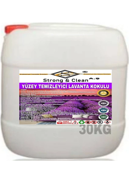 Yüzey Temizleyici Lavanta 30 kg