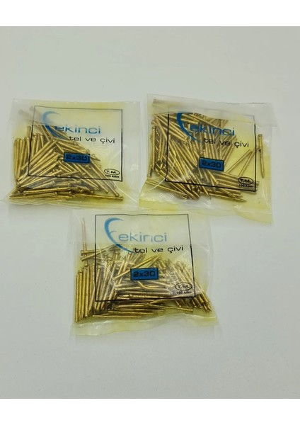 Parke Çivisi Süpürgelik ve Pervaz Çelik Çivi 2 x 30 mm 3 Paket