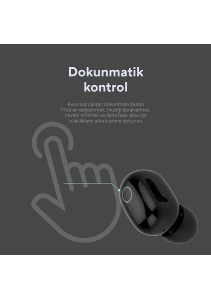 SL-TWS05 Siyah Mobil Telefon Uyumlu Bluetooth TWS Mikrofonlu Kulaklık