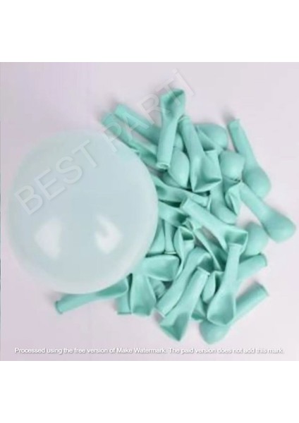 Makaron 6 Inç Yeşil Balon 50 Adet