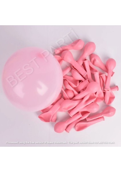 Mini Makaron Pembe Balon 6 Inç 100 Adet