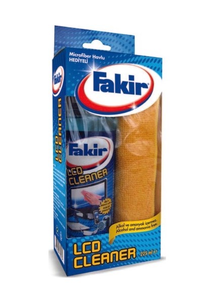 LCD Cleaner Ekran Temizleyici 225 ml ve Chaput Mikrofiber Cam Bezi ve Revel Islak Havlu 72'li