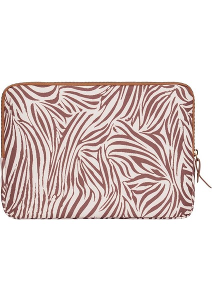 13-14 inch Cream Zebra Macbook- Laptop Çantası