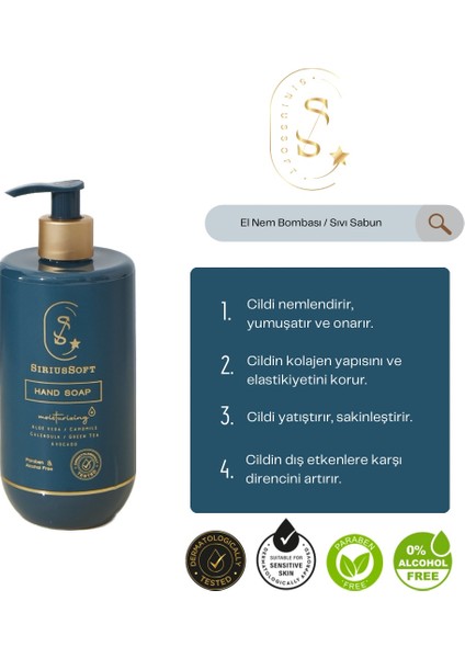 Yoğun Nemlendirici Onarıcı Sıvı Sabun El Sabunu 450 ml