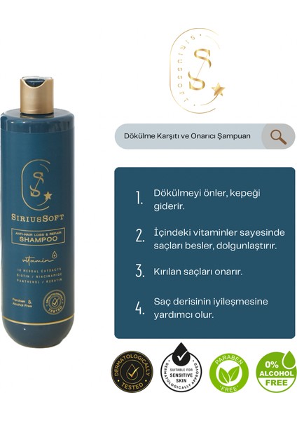 Şampuan / Yoğun KeratinBiotin Bakım Şampuanı 500 ml