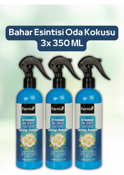 Bahar Esintisi Oda Spreyi 350 ml Spring Breeze 3 Adet