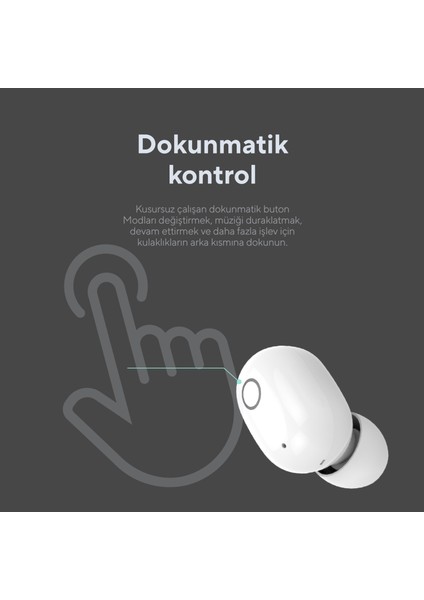 SL-TWS05 Beyaz Mobil Telefon Uyumlu Bluetooth TWS Mikrofonlu Kulaklık