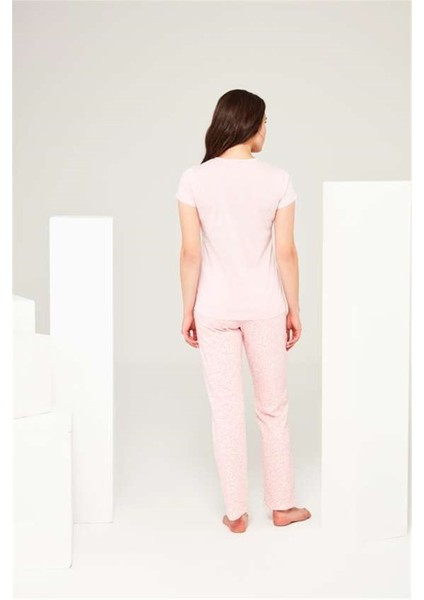 3691 Kadın 3 Düğmeli Pijama Takım