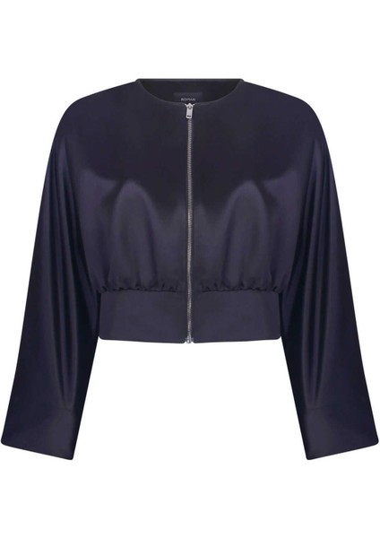 Beli Lastikli Bomber Kadın Ceket Siyah K2216504_001 fırsatları