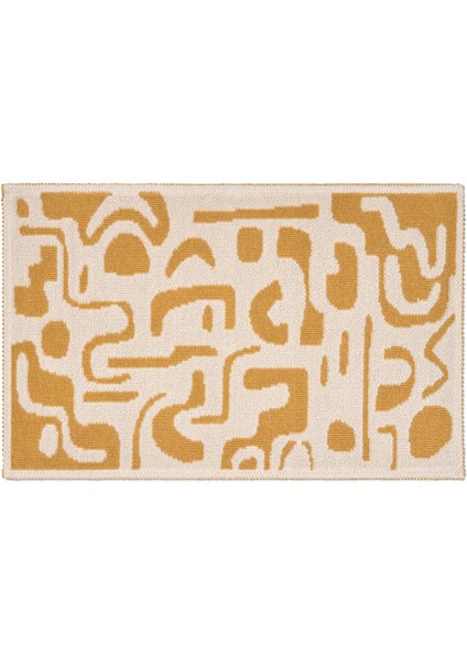 Mystic Doğal Pamuklu 2'li Banyo Kilim Seti 60X100+50X60 cm - Ekru fiyatları