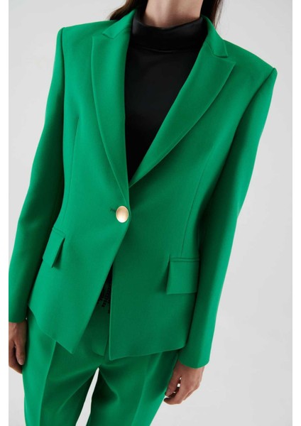 Tek Düğmeli Ceket Yeşil K2336004_012 modelleri