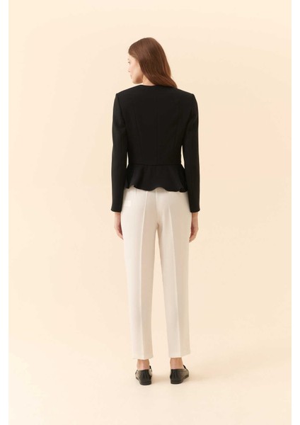 Volanlı Kadın Ceket Siyah Y2316028_001 fiyatları