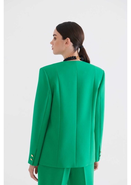 Gold Düğmeli Ceket Yeşil K2336003_012 fiyatları