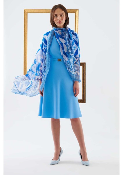 Çizgi Desenli Kadın Şal Standart Renk Y2284114_089