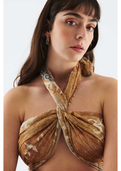 Desenli Kadın Şal Standart Renk Y2284105_089 fiyatları