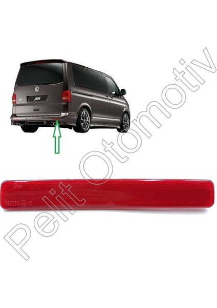 Pelit Otomotiv Transporter Sağ  Arka Tampon Reflektörü 7E0945106