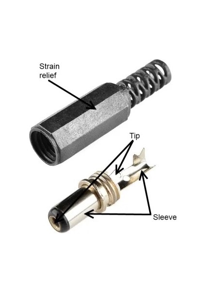 Arduino Power Güç Soketi 2.1mm Dc Barrel Erkek Jack