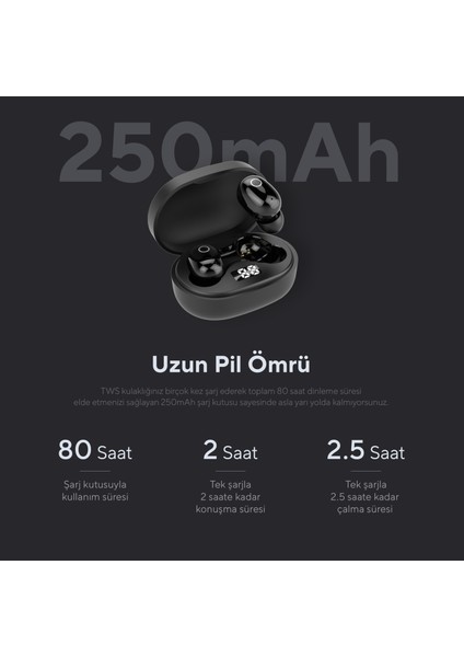 SL-TWS05 Siyah Mobil Telefon Uyumlu Bluetooth TWS Mikrofonlu Kulaklık fırsatları