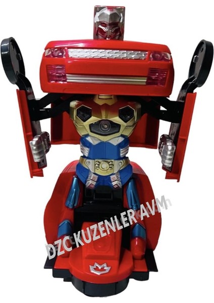 Transformers Çarp Dön Pilli Otomatik Robota Dönüşen Togg Sesli Jip Oyuncak 24CM Range Rover