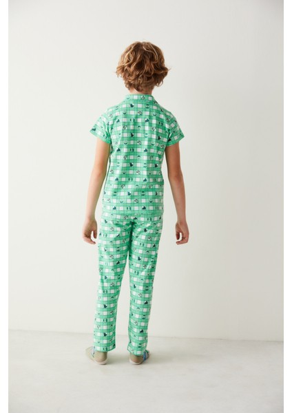 Erkek Çocuk Dino Pijama Takımı